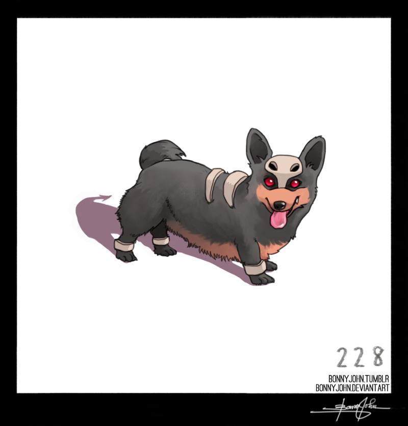 Illustration for article titled Heathen of Hell...Houndour! Pokemon One a Day, Series 2!
